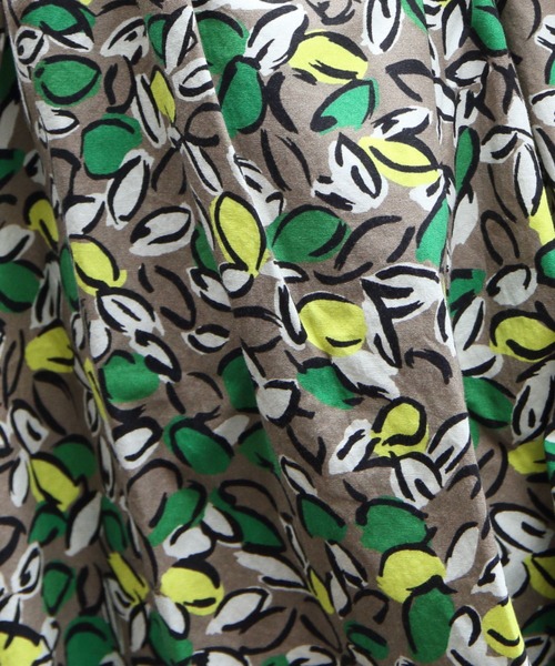 ORCIVAL(オーシバル)の「ORCIVAL/オーシバル プリントAラインスカート PRINTED A-LINE SKIRT OR-F0088 PFM(スカート・レディース・グレイッシュベージュ/チャコールグレー・1)」の3枚目の写真