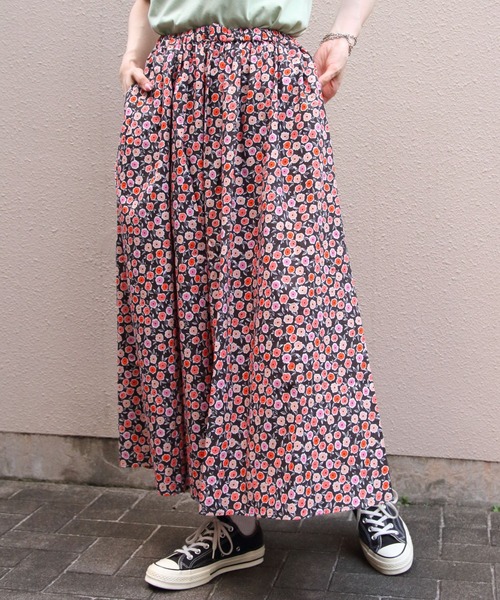 ORCIVAL(オーシバル)の「ORCIVAL/オーシバル プリントAラインスカート PRINTED A-LINE SKIRT OR-F0088 PFM(スカート・レディース・グレイッシュベージュ/チャコールグレー・1)」の13枚目の写真