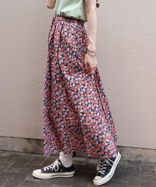 ORCIVAL(オーシバル)の「ORCIVAL/オーシバル プリントAラインスカート PRINTED A-LINE SKIRT OR-F0088 PFM(スカート・レディース・グレイッシュベージュ/チャコールグレー・1)」の14枚目の写真