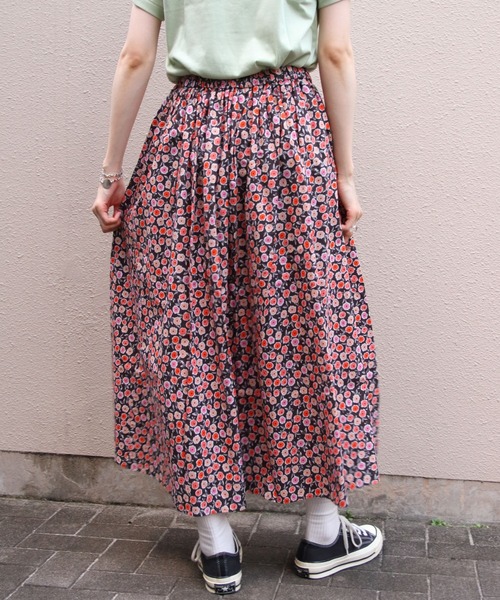 ORCIVAL(オーシバル)の「ORCIVAL/オーシバル プリントAラインスカート PRINTED A-LINE SKIRT OR-F0088 PFM(スカート・レディース・グレイッシュベージュ/チャコールグレー・1)」の15枚目の写真