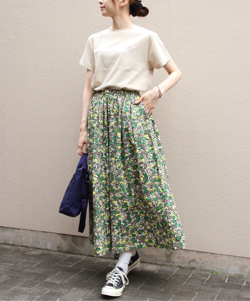 ORCIVAL(オーシバル)の「ORCIVAL/オーシバル プリントAラインスカート PRINTED A-LINE SKIRT OR-F0088 PFM(スカート・レディース・グレイッシュベージュ/チャコールグレー・1)」の11枚目の写真
