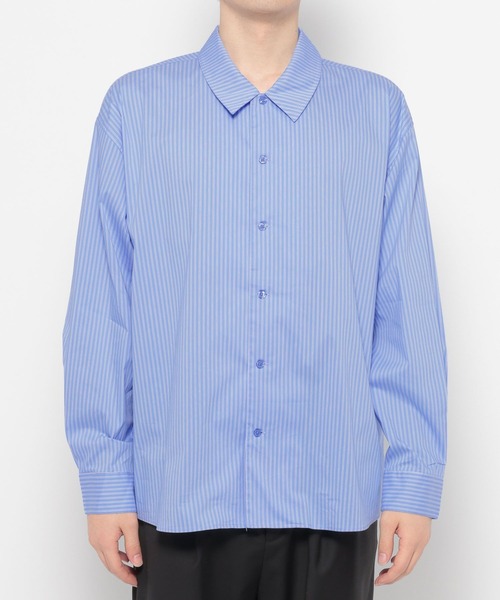 LURAKU（ルラク）の「【LURAKU】oversized open-collar shirt / オーバーサイズオープンカラーシャツ（シャツ/ブラウス・メンズ・ブルー/ホワイト/スカイブルー・LARGE/MEDIUM/SMALL）」の16枚目の写真