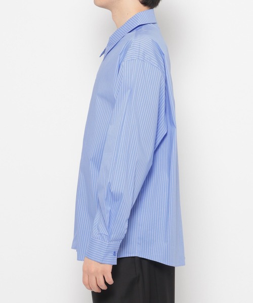 LURAKU（ルラク）の「【LURAKU】oversized open-collar shirt / オーバーサイズオープンカラーシャツ（シャツ/ブラウス・メンズ・ブルー/ホワイト/スカイブルー・LARGE/MEDIUM/SMALL）」の17枚目の写真