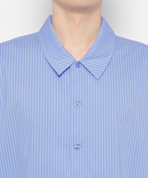 LURAKU（ルラク）の「【LURAKU】oversized open-collar shirt / オーバーサイズオープンカラーシャツ（シャツ/ブラウス・メンズ・ブルー/ホワイト/スカイブルー・LARGE/MEDIUM/SMALL）」の19枚目の写真