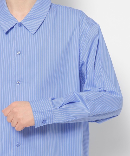 LURAKU（ルラク）の「【LURAKU】oversized open-collar shirt / オーバーサイズオープンカラーシャツ（シャツ/ブラウス・メンズ・ブルー/ホワイト/スカイブルー・LARGE/MEDIUM/SMALL）」の20枚目の写真