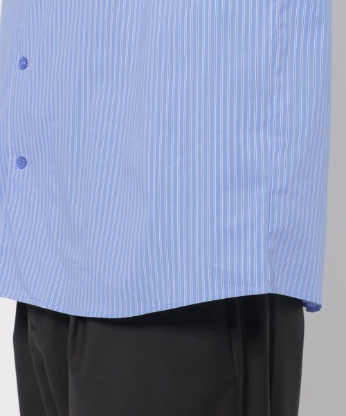 LURAKU（ルラク）の「【LURAKU】oversized open-collar shirt / オーバーサイズオープンカラーシャツ（シャツ/ブラウス・メンズ・ブルー/ホワイト/スカイブルー・LARGE/MEDIUM/SMALL）」の21枚目の写真