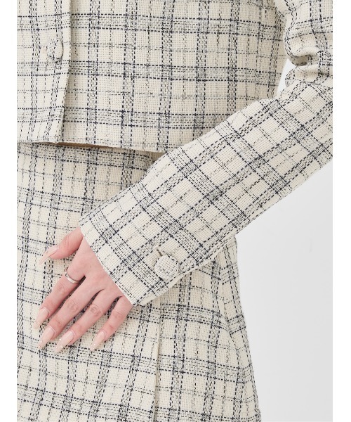 Darich（ダーリッチ）の「Vernal Tweed コンパクトジャケット（その他アウター・レディース・サックスブルー/その他/イエロー/ピンク・S/M）」の16枚目の写真