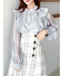 セール】リボンディティールイレヘムシャツワンピース（ワンピース