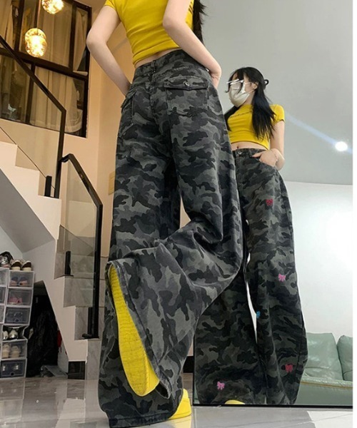 gossip!ロサンゼルス(ゴシップロサンゼルス)の「Y2K カモフラージュ刺繍デニムパンツ(デニムパンツ・レディース・カモフラージュ・L/M)」の9枚目の写真