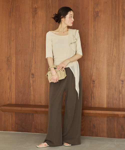 plage（プラージュ）の「sandwash loose パンツ（その他パンツ・レディース・グレー系その他/ブラウン・34/38/36）」の4枚目の写真