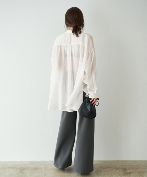plage（プラージュ）の「sandwash loose パンツ（その他パンツ・レディース・グレー系その他/ブラウン・34/38/36）」の11枚目の写真