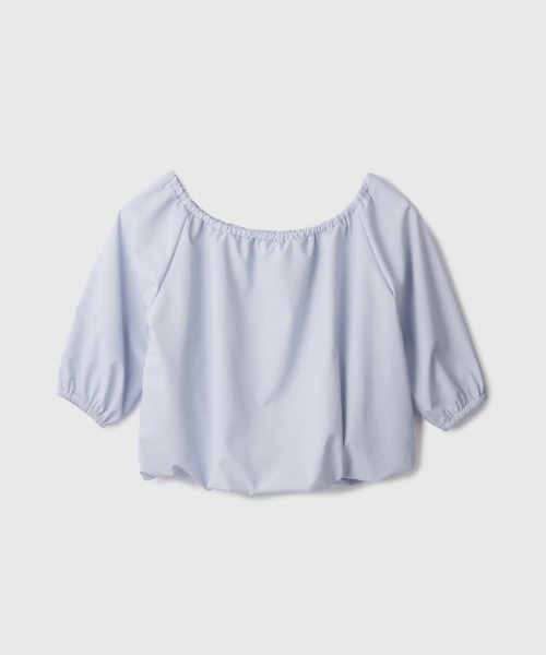 VICKY（ビッキー）の「撥水バルーンブラウス≪手洗い可能≫（シャツ/ブラウス・レディース・ブラック/オフホワイト・M）」の3枚目の写真