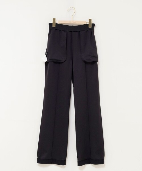 NOLLEY’S Sophi（ノーリーズソフィ）の「ウォッシャブルカットジョーゼットスリットパンツ（その他パンツ・レディース・オフホワイト/ブラック・36/38/34）」の5枚目の写真