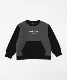 COMME CA ISM | 配色使いポケット付き 長袖トレーナー(スウェット)