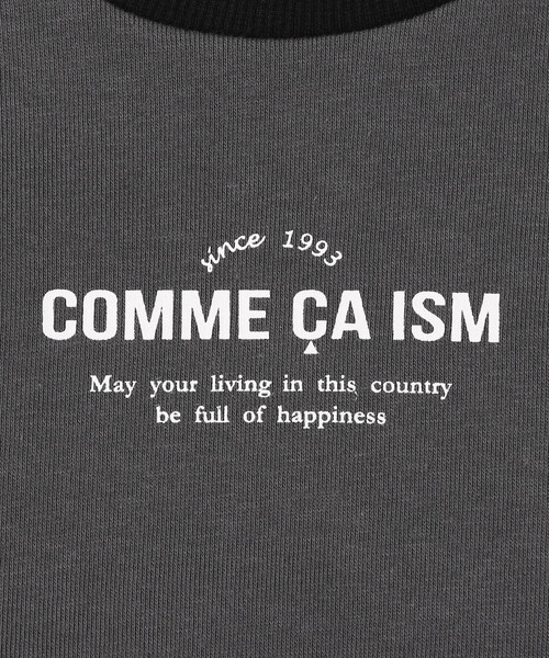 COMME CA ISM（コムサイズム）の「配色使いポケット付き 長袖トレーナー（スウェット・キッズ・チャコール・130cm/120cm/110cm/100cm/150cm/140cm）」の8枚目の写真