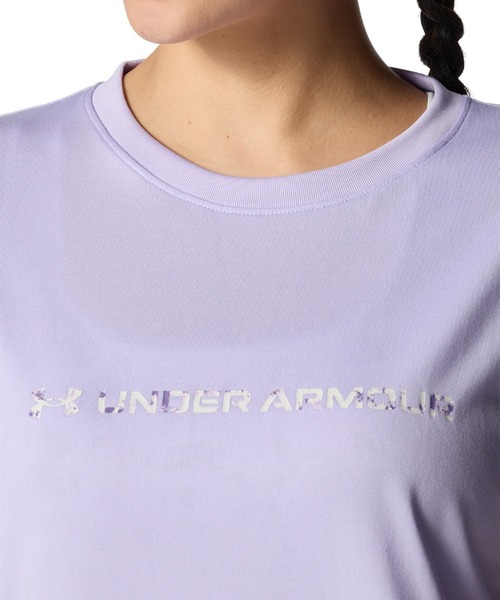 UNDER ARMOUR(アンダーアーマー)の「【別注】アンダーアーマー UAテック ワードマーク プリント Tシャツ 限定コラボ(Tシャツ/カットソー・レディース・ネイビー/ブラック/ライラック・XL/L/M/S)」の13枚目の写真