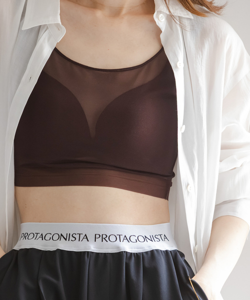 NICENICE MOMENT(ナイスナイスモーメント)の「《追加》NICENICE MOMENT/ナイスナイスモーメント MESH BRA TANK(その他アンダーウェア/インナー・レディース・ブラウン/ベージュ/ブラック・38/36)」の16枚目の写真