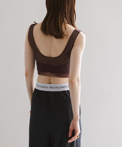 NICENICE MOMENT(ナイスナイスモーメント)の「《追加》NICENICE MOMENT/ナイスナイスモーメント MESH BRA TANK(その他アンダーウェア/インナー・レディース・ブラウン/ベージュ/ブラック・38/36)」の21枚目の写真