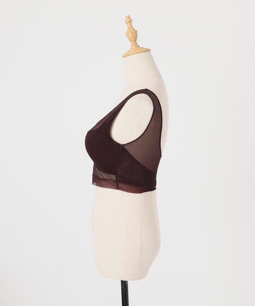 NICENICE MOMENT(ナイスナイスモーメント)の「《追加》NICENICE MOMENT/ナイスナイスモーメント MESH BRA TANK(その他アンダーウェア/インナー・レディース・ブラウン/ベージュ/ブラック・38/36)」の15枚目の写真