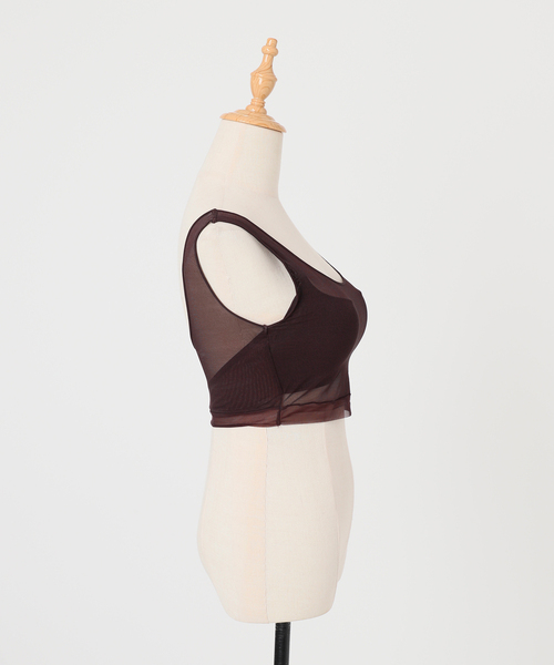 NICENICE MOMENT(ナイスナイスモーメント)の「《追加》NICENICE MOMENT/ナイスナイスモーメント MESH BRA TANK(その他アンダーウェア/インナー・レディース・ブラウン/ベージュ/ブラック・38/36)」の12枚目の写真