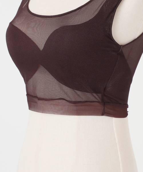 NICENICE MOMENT(ナイスナイスモーメント)の「《追加》NICENICE MOMENT/ナイスナイスモーメント MESH BRA TANK(その他アンダーウェア/インナー・レディース・ブラウン/ベージュ/ブラック・38/36)」の13枚目の写真