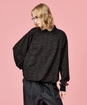 WETTEMPT（ウィテンプト）の「SKETCH BORDER L/S POLO / スケッチボーダーロングスリーブポロ（Tシャツ/カットソー・MEDIUM）」