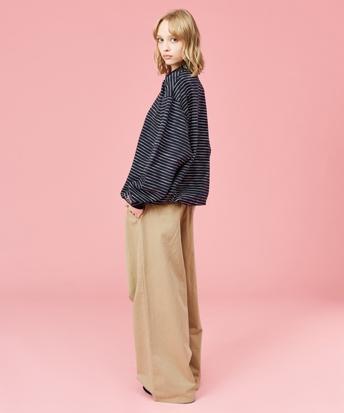 SKETCH BORDER L/S POLO / スケッチボーダーロングスリーブポロ（T