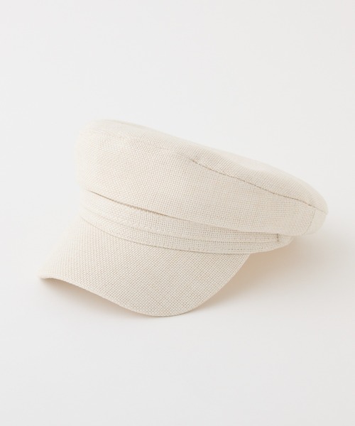 one after another NICE CLAUP（ワンアフターアナザーナイスクラップ）の「マリンキャップ（キャスケット・レディース・アイボリー/ブラック・FREE）」の2枚目の写真