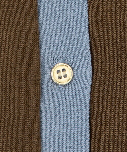 fredy couleur（フレディクルール）の「配色レイヤード風カーディガン（ニット/セーター・レディース・オフホワイト/ブラック/ピンク/ブラウン・38）」の13枚目の写真