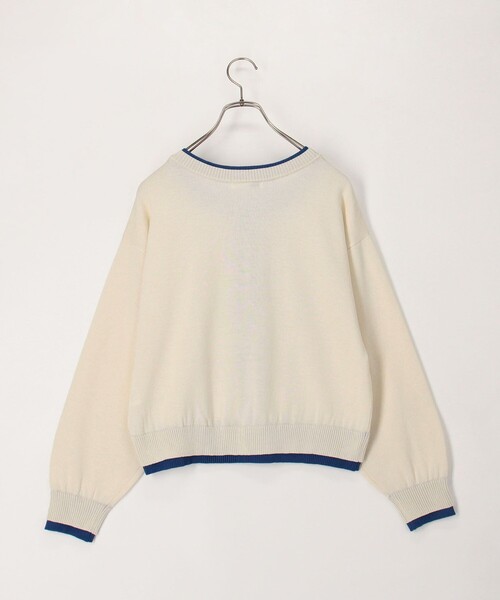 fredy couleur（フレディクルール）の「配色レイヤード風カーディガン（ニット/セーター・レディース・オフホワイト/ブラック/ピンク/ブラウン・38）」の22枚目の写真