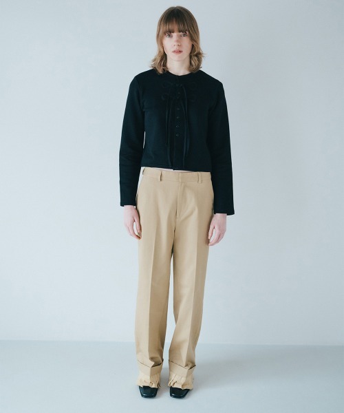 soduk(スドーク)の「ribbon cardigan(カーディガン/ボレロ・レディース・レッド/グレー/パープル/ブラック・ONE SIZE)」の21枚目の写真