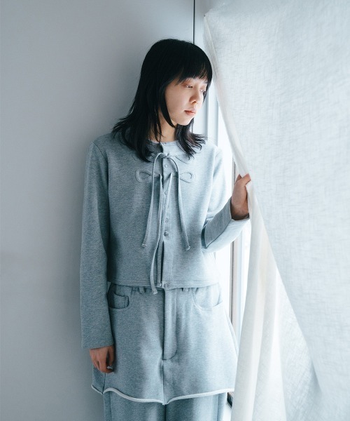 soduk(スドーク)の「ribbon cardigan(カーディガン/ボレロ・レディース・レッド/グレー/パープル/ブラック・ONE SIZE)」の20枚目の写真
