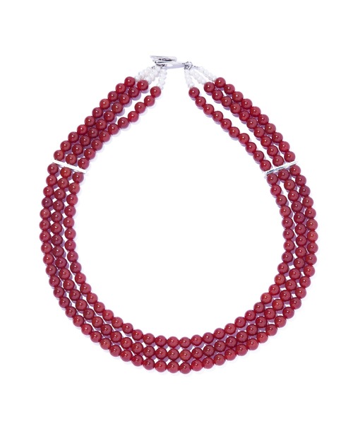 IRIS47(イリスフォーセブン)の「【IRIS 47】fabiana red agate necklace/ファビアナ レッドアゲート ネックレス(ネックレス・レディース・レッド系その他・FREE)」の3枚目の写真