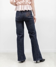 RANDA | 【00サイズあり】ロゴ刺繍ハイウエストデニムパンツ(その他パンツ)