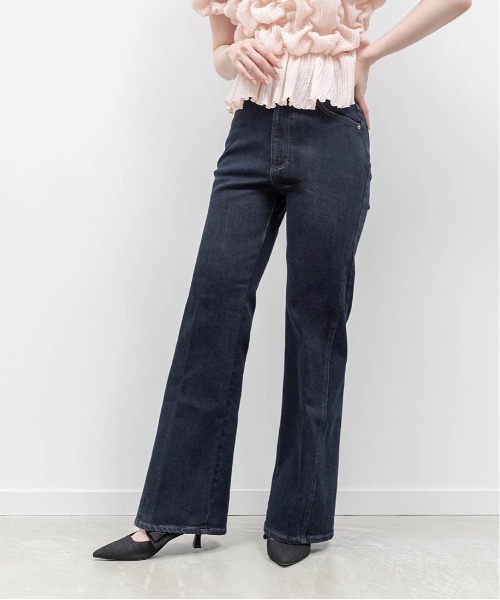 RANDA（ランダ）の「【00サイズあり】ロゴ刺繍ハイウエストデニムパンツ（その他パンツ・レディース・インディゴブルー/ブルー/ライトブルー・0/00/1）」の8枚目の写真