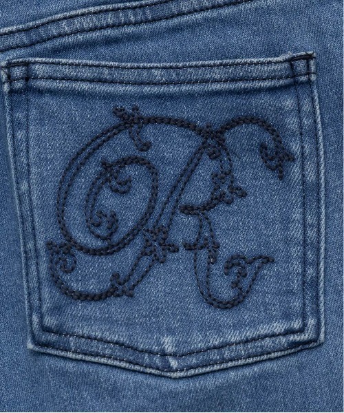 RANDA（ランダ）の「【00サイズあり】ロゴ刺繍ハイウエストデニムパンツ（その他パンツ・レディース・インディゴブルー/ブルー/ライトブルー・0/00/1）」の22枚目の写真