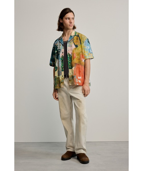Desigual(デシグアル)の「アート プリント オープンシャツ /ゴーギャン柄シャツ(シャツ/ブラウス・メンズ・レッド・XL/L/M/S)」の5枚目の写真