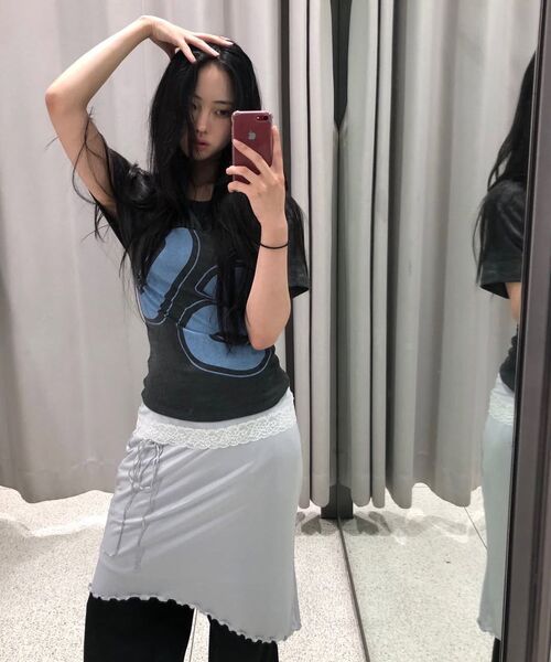 UUUUP（ユープ）の「ローズレーススカート - ソラ（スカート・レディース・その他・SMALL/MEDIUM）」の5枚目の写真