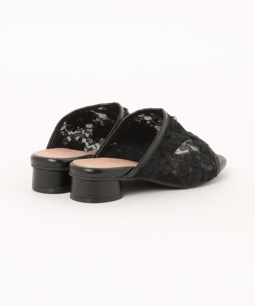 la farfa SHOES(ラ・ファーファ シューズ)の「la farfa shoes シアー素材 ミュール(サンダル・レディース・ピンク/ホワイト/ブラック・L/XL/LL/M)」の4枚目の写真