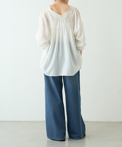 BEARDSLEY（ビアズリー）の「綿麻デニムパンツ（その他パンツ・レディース・インディゴブルー・1/0/2）」の7枚目の写真