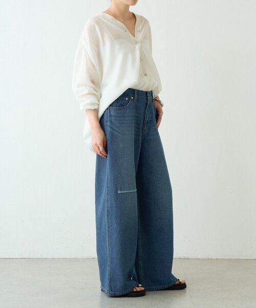 BEARDSLEY（ビアズリー）の「綿麻デニムパンツ（その他パンツ・レディース・インディゴブルー・1/0/2）」の8枚目の写真