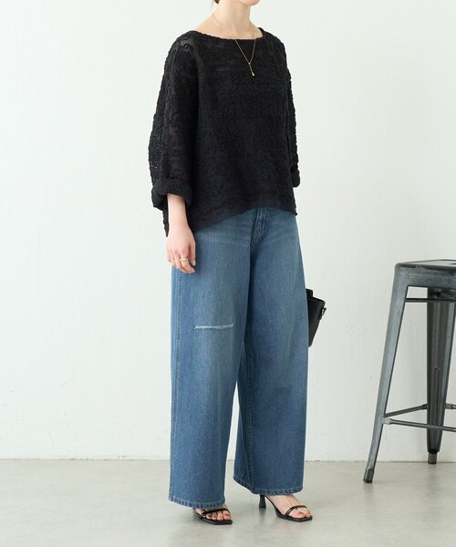 BEARDSLEY（ビアズリー）の「綿麻デニムパンツ（その他パンツ・レディース・インディゴブルー・1/0/2）」の10枚目の写真