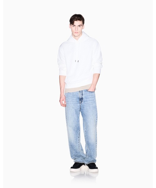 ARMANI EXCHANGE(アルマーニエクスチェンジ)の「【A|X アルマーニ エクスチェンジ】ダイアゴナル オールオーバージャカードロゴ フーデッドスウェットプルオーバー(スウェット・メンズ・ブラック/オフホワイト・X-SMALL/SMALL/MEDIUM/LARGE/XX-LARGE)」の9枚目の写真