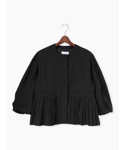Te chichi（テチチ）の「袖バルーンペプラムプリーツブルゾン（ブルゾン・レディース・ブラック/ベージュ・F）」の14枚目の写真