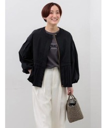 Te chichi（テチチ）の「袖バルーンペプラムプリーツブルゾン（ブルゾン）」