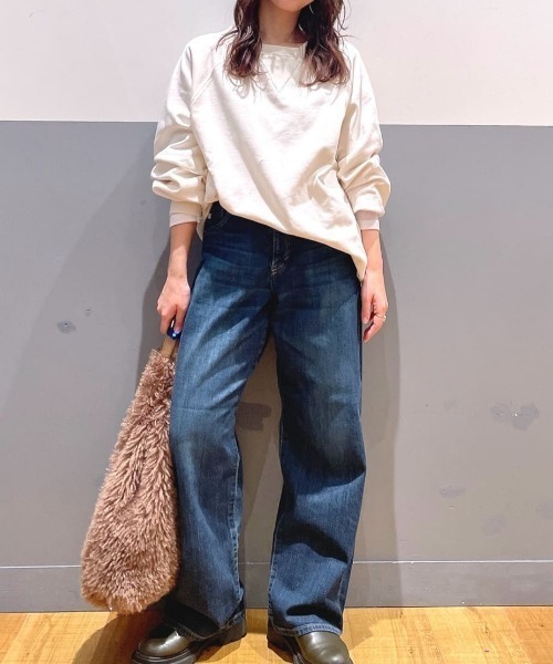 SOMETHING(サムシング)の「SOMETHING(サムシング)【レディース】「ELSA」ルーズストレートパンツ(デニムパンツ・レディース・ダークインディゴブルー・XS/S/M/L)」の18枚目の写真