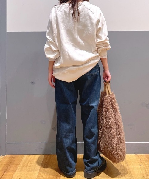 SOMETHING(サムシング)の「SOMETHING(サムシング)【レディース】「ELSA」ルーズストレートパンツ(デニムパンツ・レディース・ダークインディゴブルー・XS/S/M/L)」の19枚目の写真