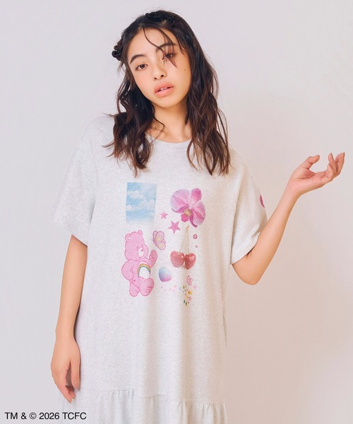 Casselini（キャセリーニ）の「Casselini HOME(キャセリーニ ホーム)【Care Bears[TM]】ルームウェア（ルームワンピース・レディース・ミント/ラベンダー/グレー・FREE）」の2枚目の写真
