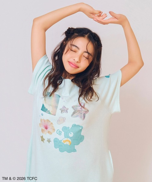 Casselini（キャセリーニ）の「Casselini HOME(キャセリーニ ホーム)【Care Bears[TM]】ルームウェア（ルームワンピース・レディース・ミント/ラベンダー/グレー・FREE）」の12枚目の写真