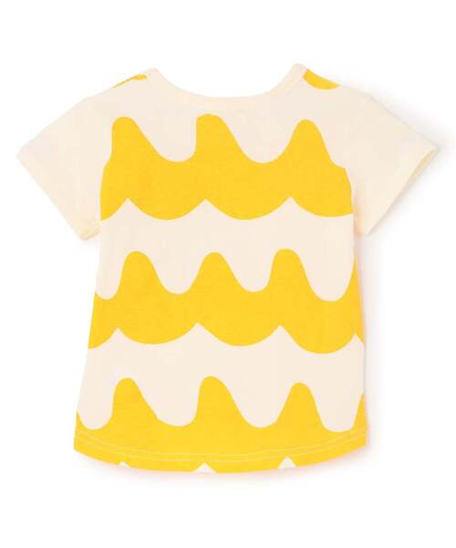sense of wonder（センスオブワンダー）の「なみなみ半袖Tシャツ（Tシャツ/カットソー・キッズ・イエロー/ターコイズブルー・120cm/110cm/100cm/90cm/80ｃｍ/130cm）」の3枚目の写真